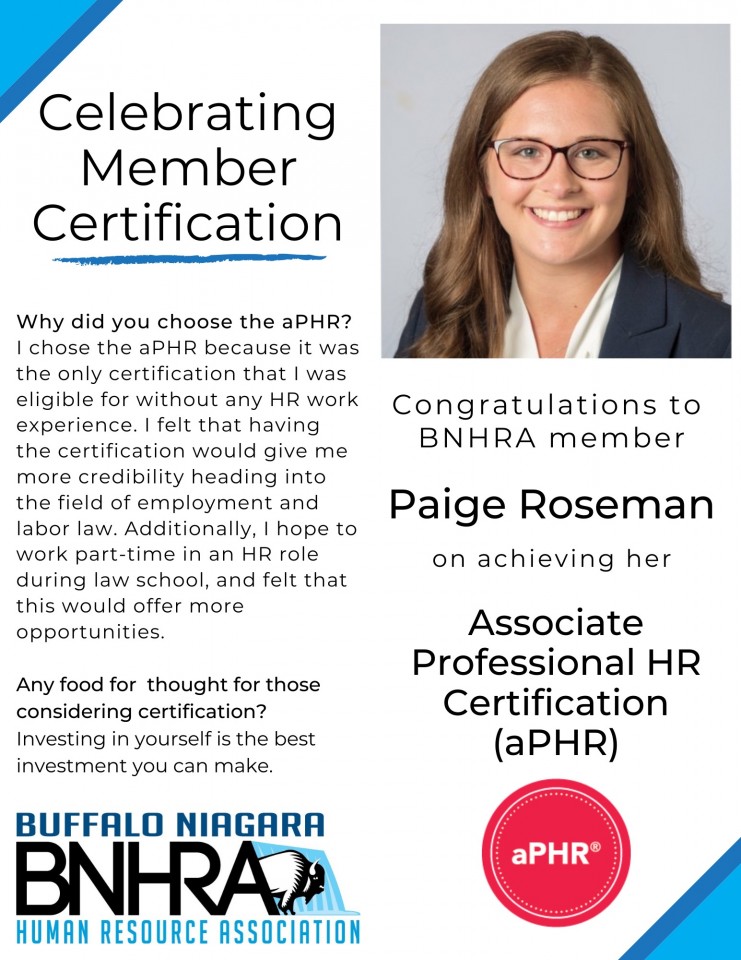 Buffalo Niagara Human Resources Association - Chapter Chatter